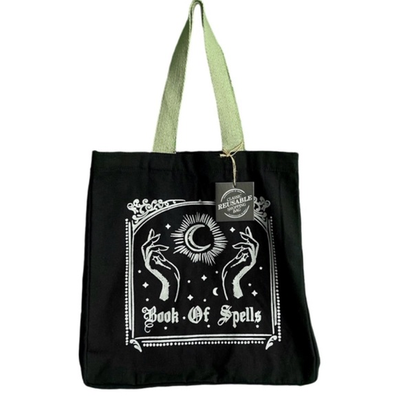Book of Spells Canvas Tote - Picture 1 of 3